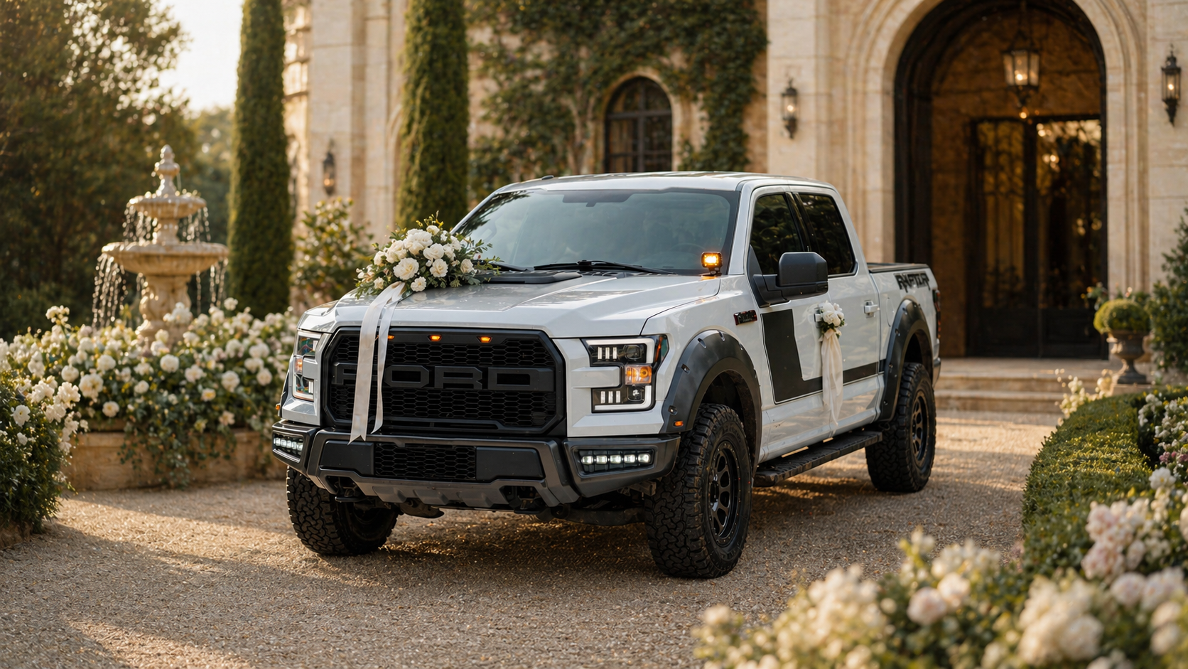 Location Ford F150 Raptor V8 avec chauffeur Bourges mariage