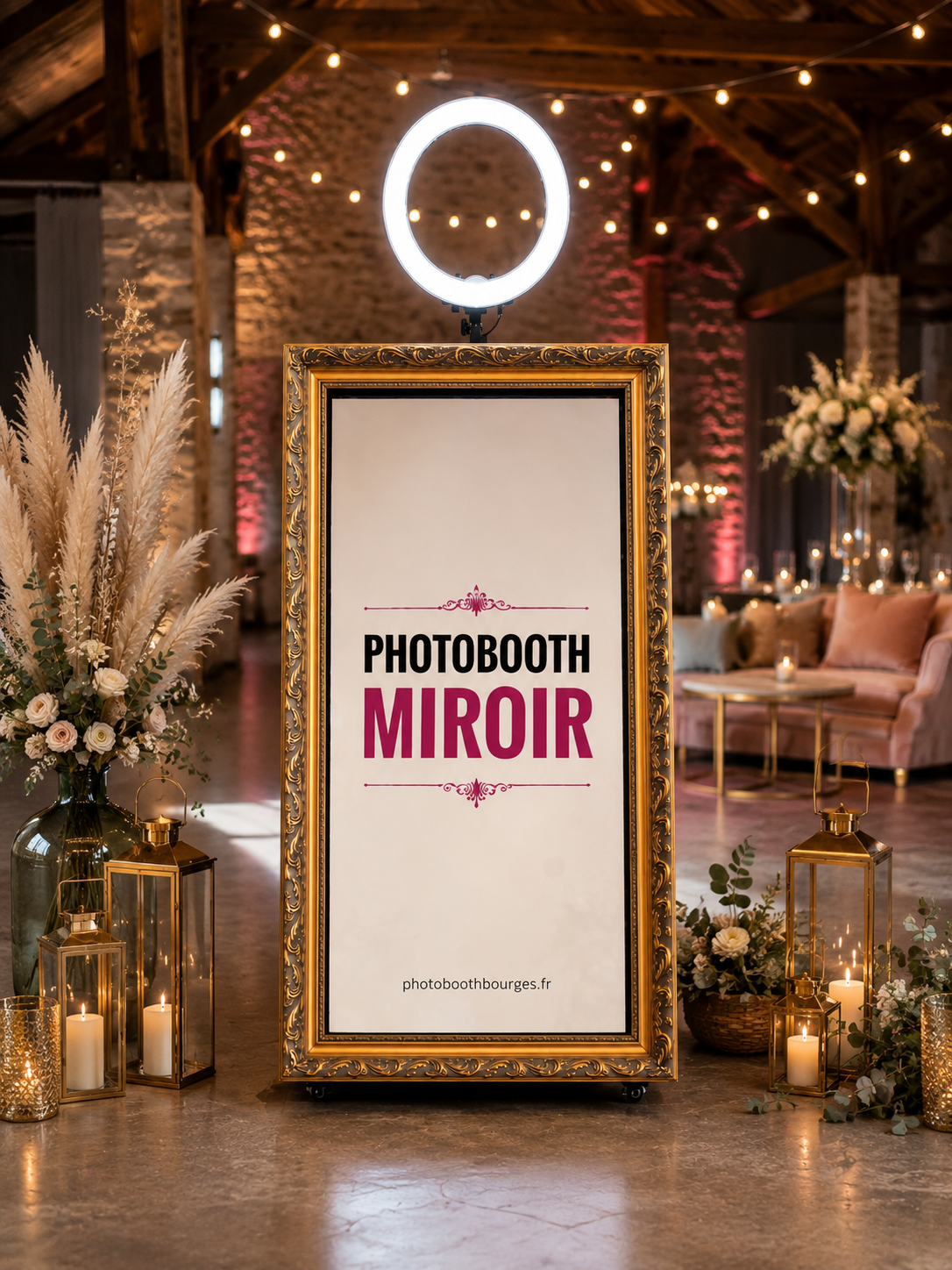 PHOTOBOOTH MIROIR Détail dorure