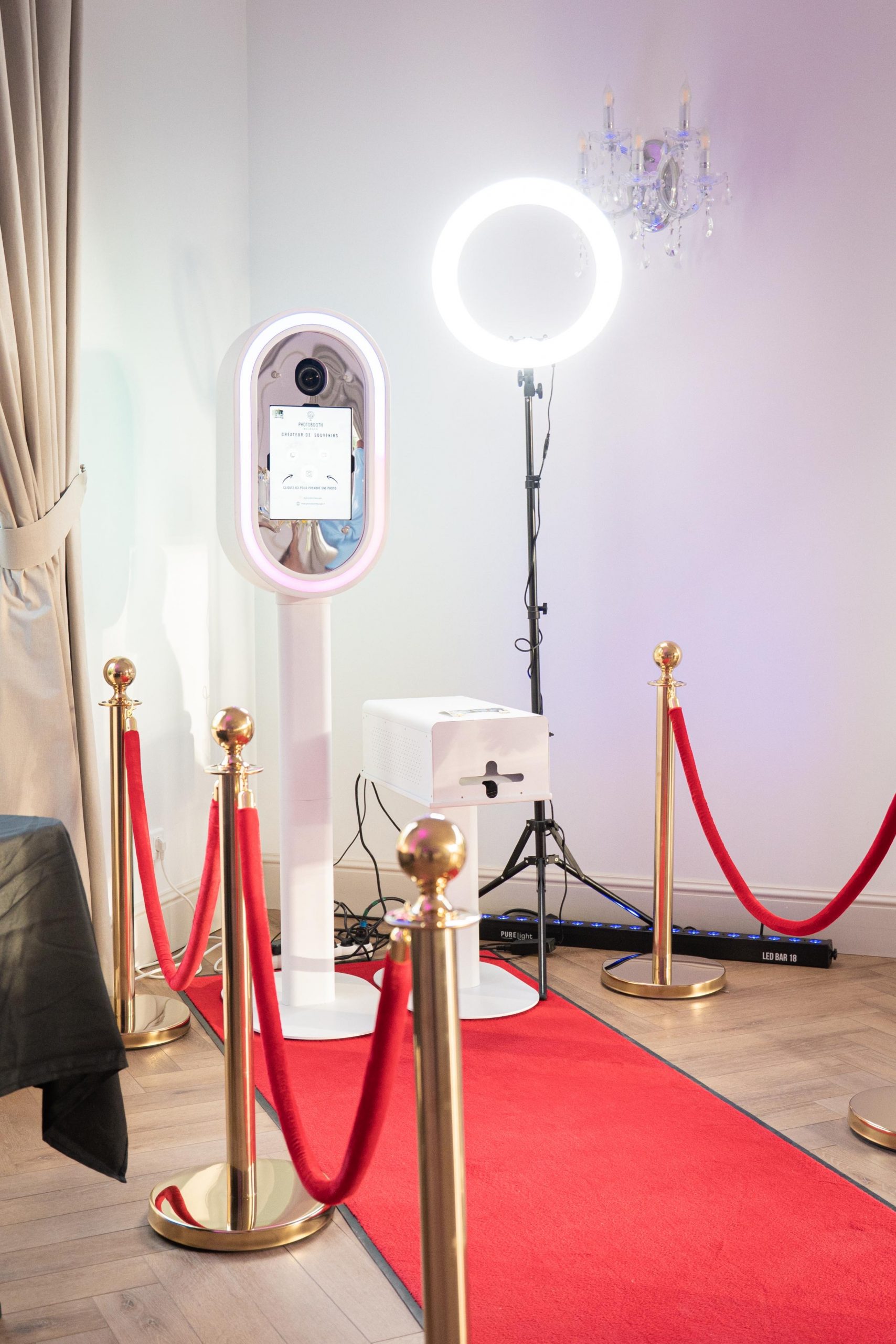Photobooth moderne installé lors d’une prestation