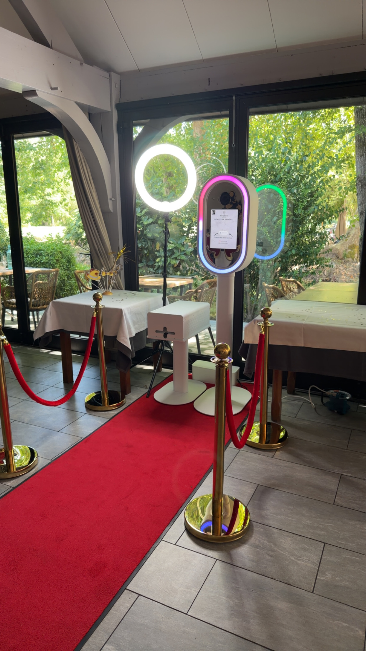Photobooth Moderne installé au Vieux Moulin